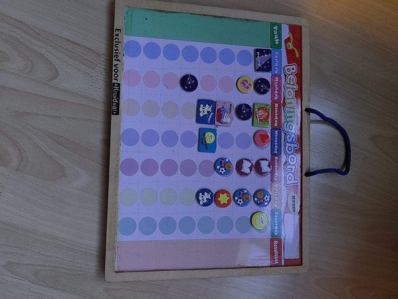 Beloningsbord / Afsprakenbord met magneten