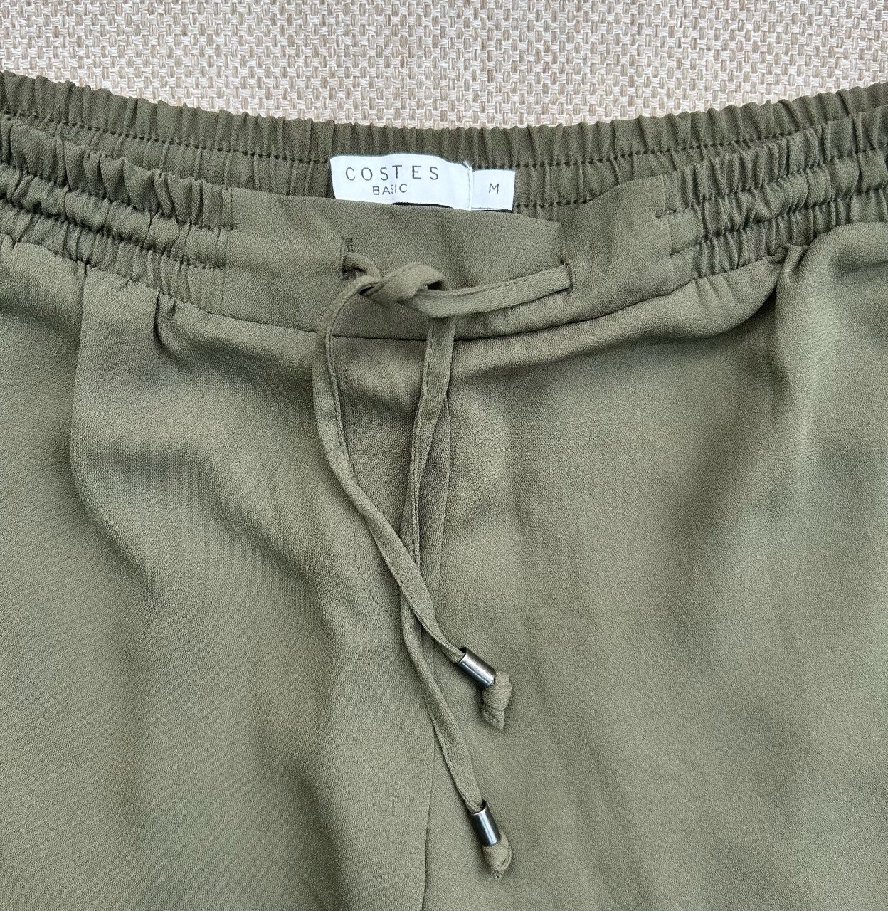 Olijfgroene sportieve broek