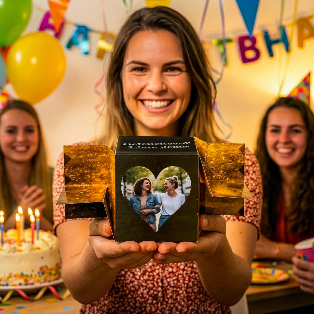 Uitdeel cadeautjes voor verjaardag
