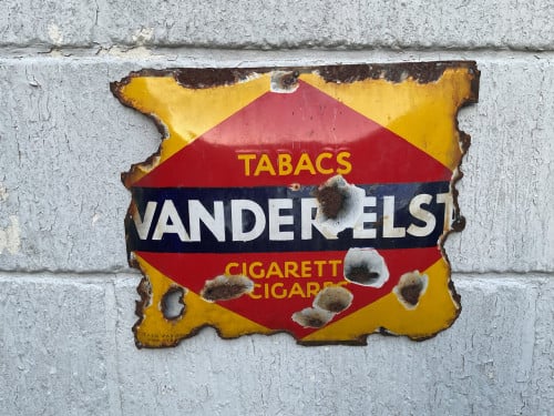Antiek emaille reclamebord