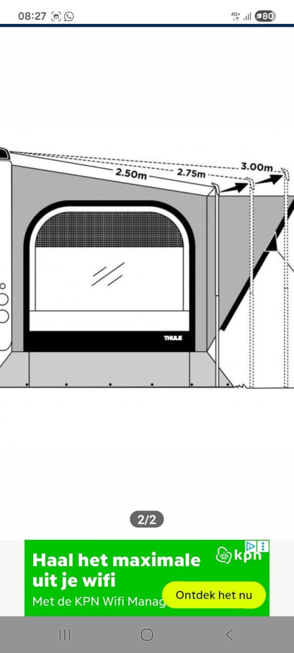 Luifel tent voor camper en caravan