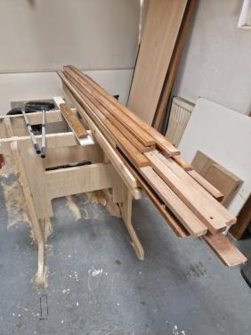 Diverse hardhouten latten