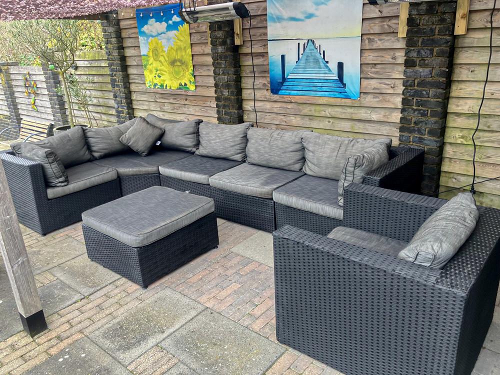 Groot loungeset Wicker bois le duc