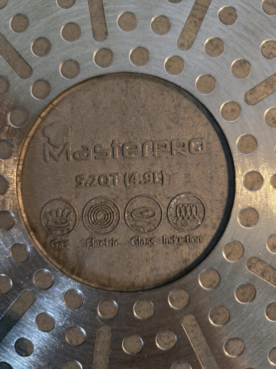 MasterPRO Kookpan 28 x 8 cm met deksel van glas en silionen