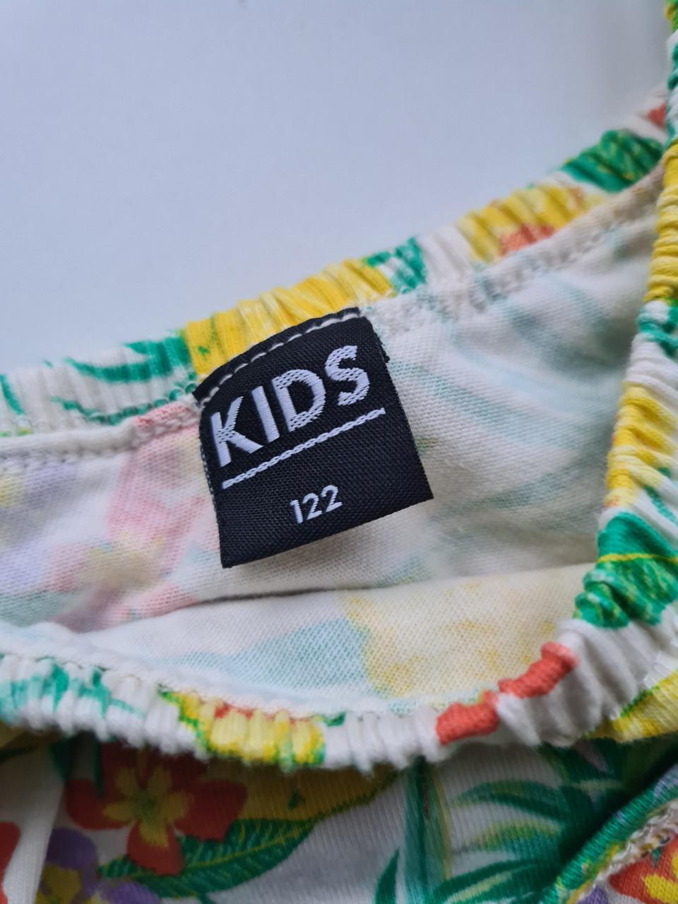 Geel , meerkleurig jumpsuit van Kids Maat 122