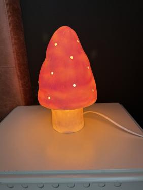 Charmante vintage Heico paddenstoel lamp