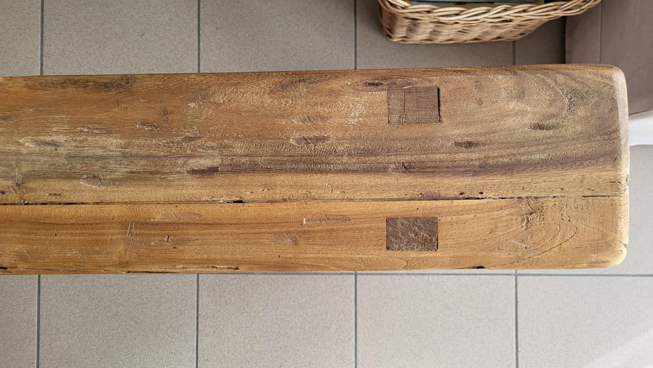 Houten bankje landelijk rustiek
