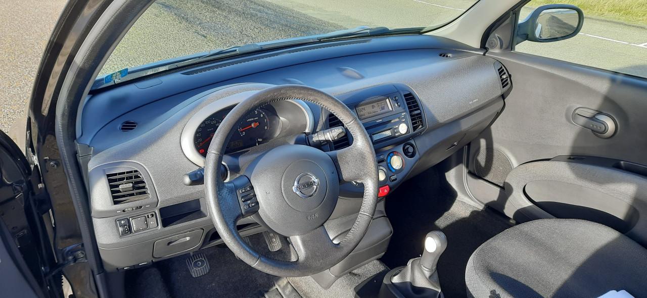 Nissan Micra 1.2 80PK Apk 2027 Airco,Stuurbr,CV,Ond Boekje Zwart metallic