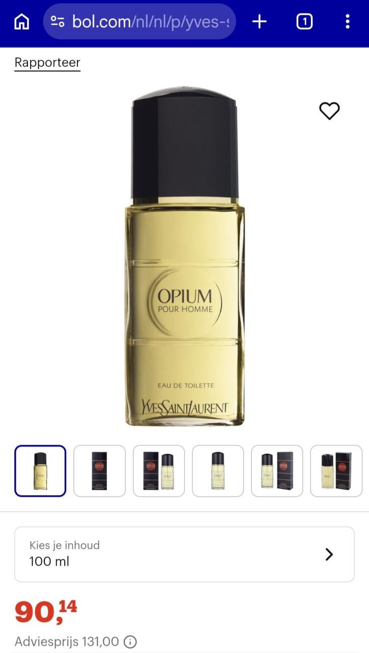 Yves Saint Laurent Opium 60 ml