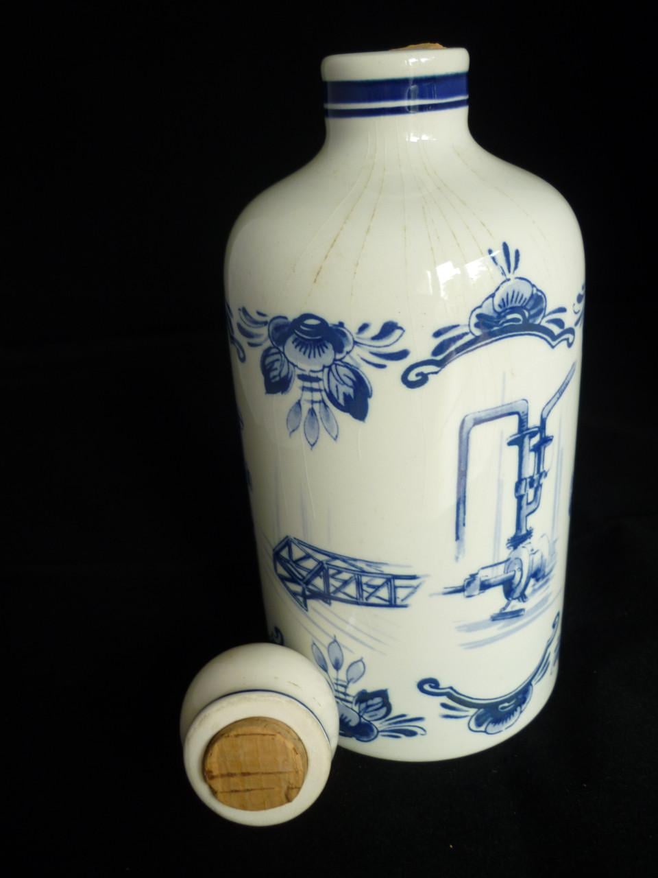 Vintage Regina Gouda Delfts blauwe likeurset + 5 schenktuit