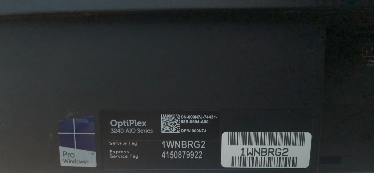 Nette AIO PC Dell Optiplex 3240