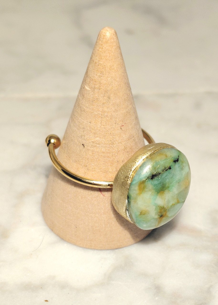 Ring chrysopraas