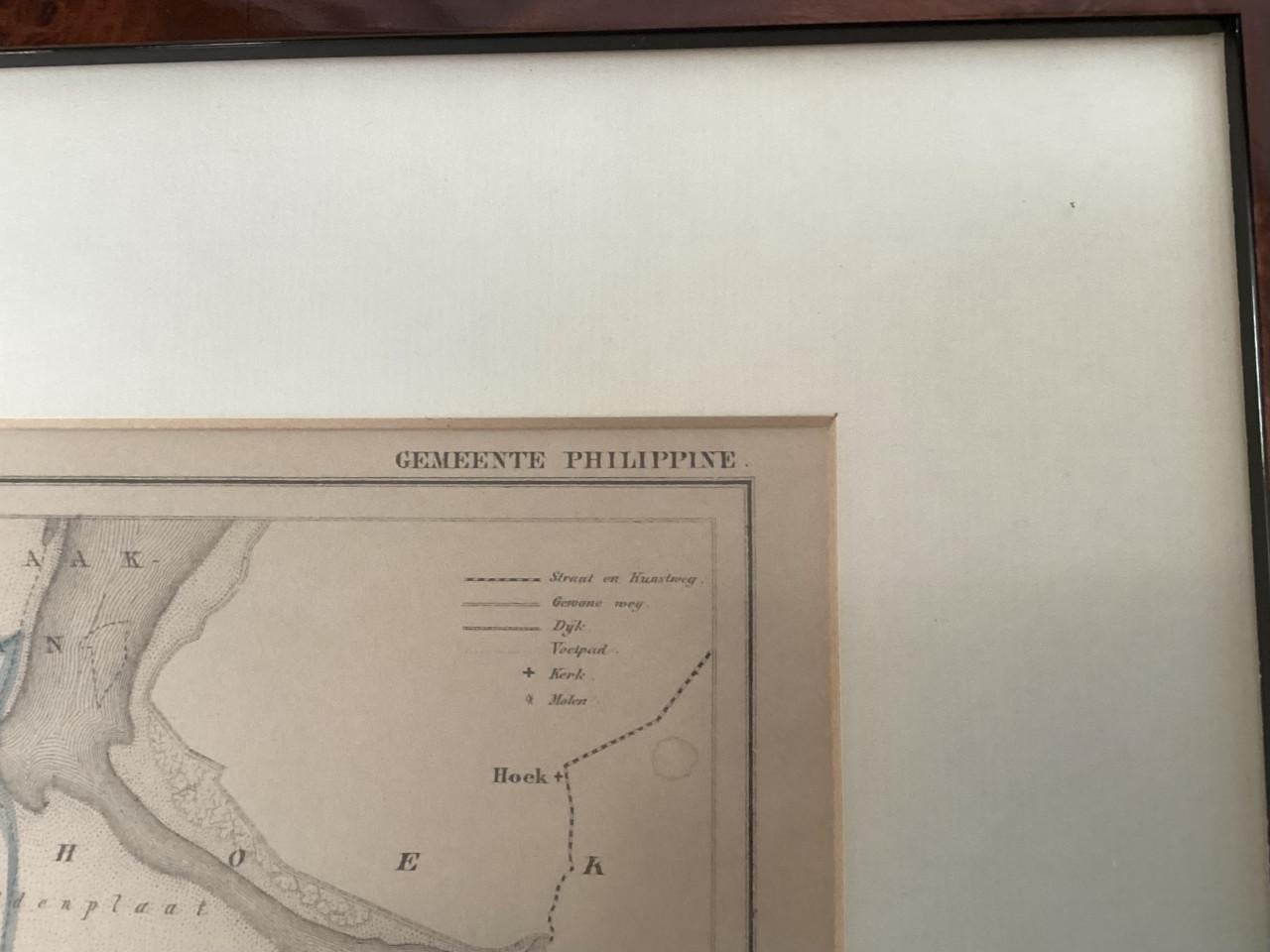 Kaart Philippine en kaart Rilland (Kuijper/Suringar).