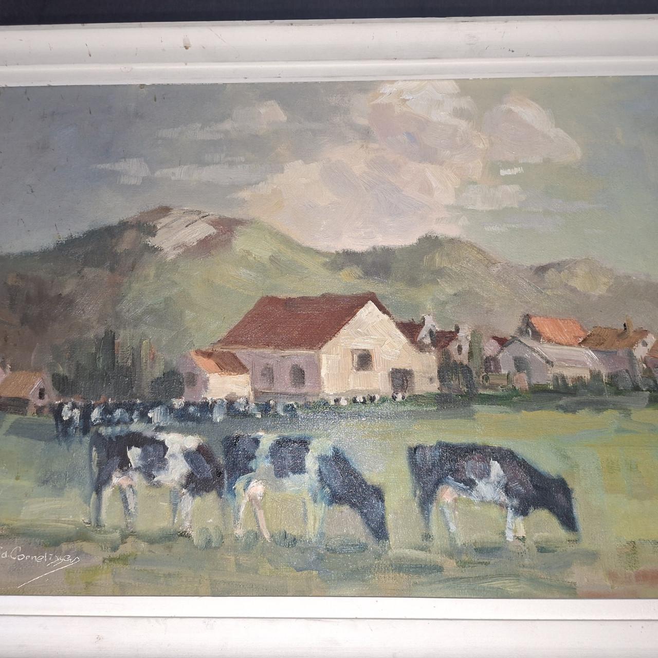 Grazende koeien Ad.Cornelissen( 1918-2002)