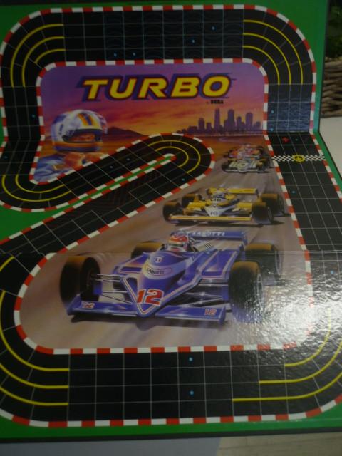 Spel : TURBO -- auto races- oud spel van MB 2-4 spelers
