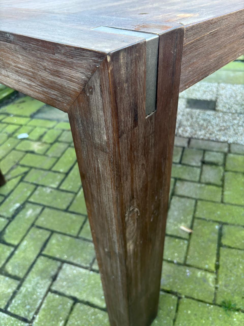 Houten eetkamer tafel (groot) LxBxH 190x100x78