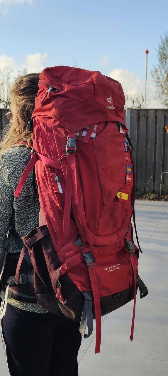 Backpack 55+15 liter