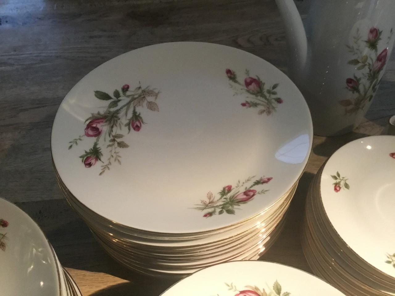 Rozenservies 12 delig