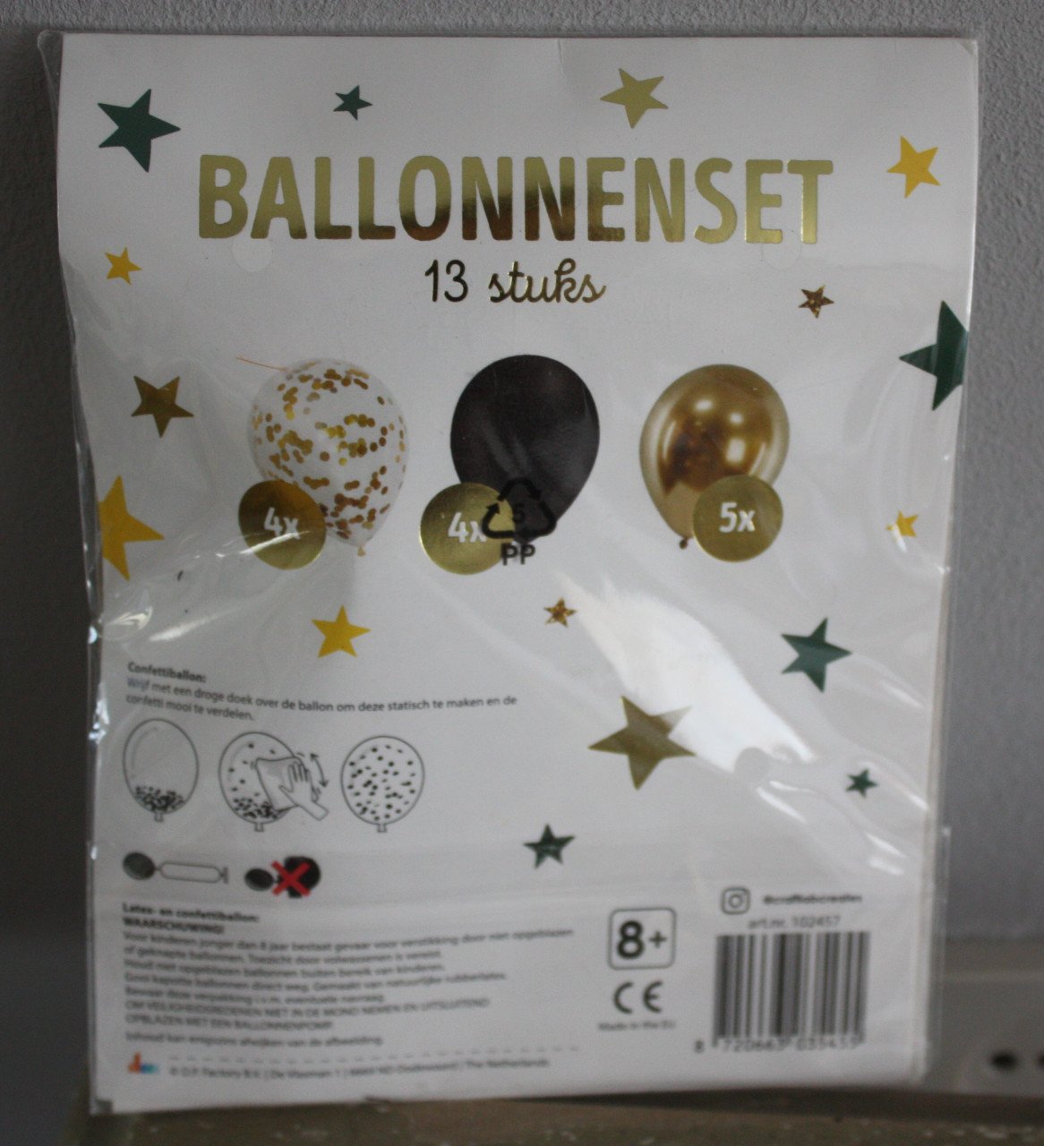 Nieuw in verpakking set ballonnen 13 stuks