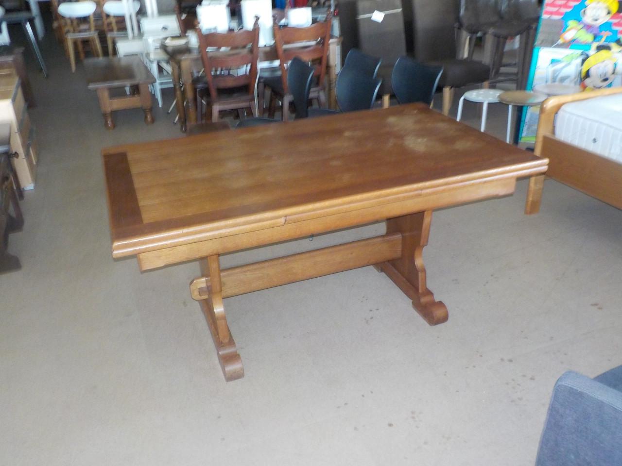 Stevige extra grote verlengbare eettafel 260 x 95 cm