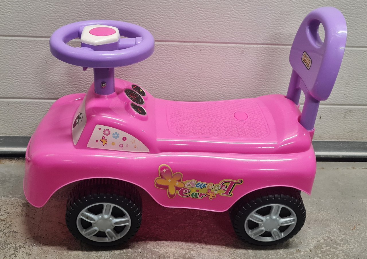Te Koop: Roze loop auto