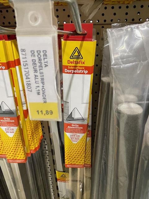 Deltafix schroefbare dorpelstrips