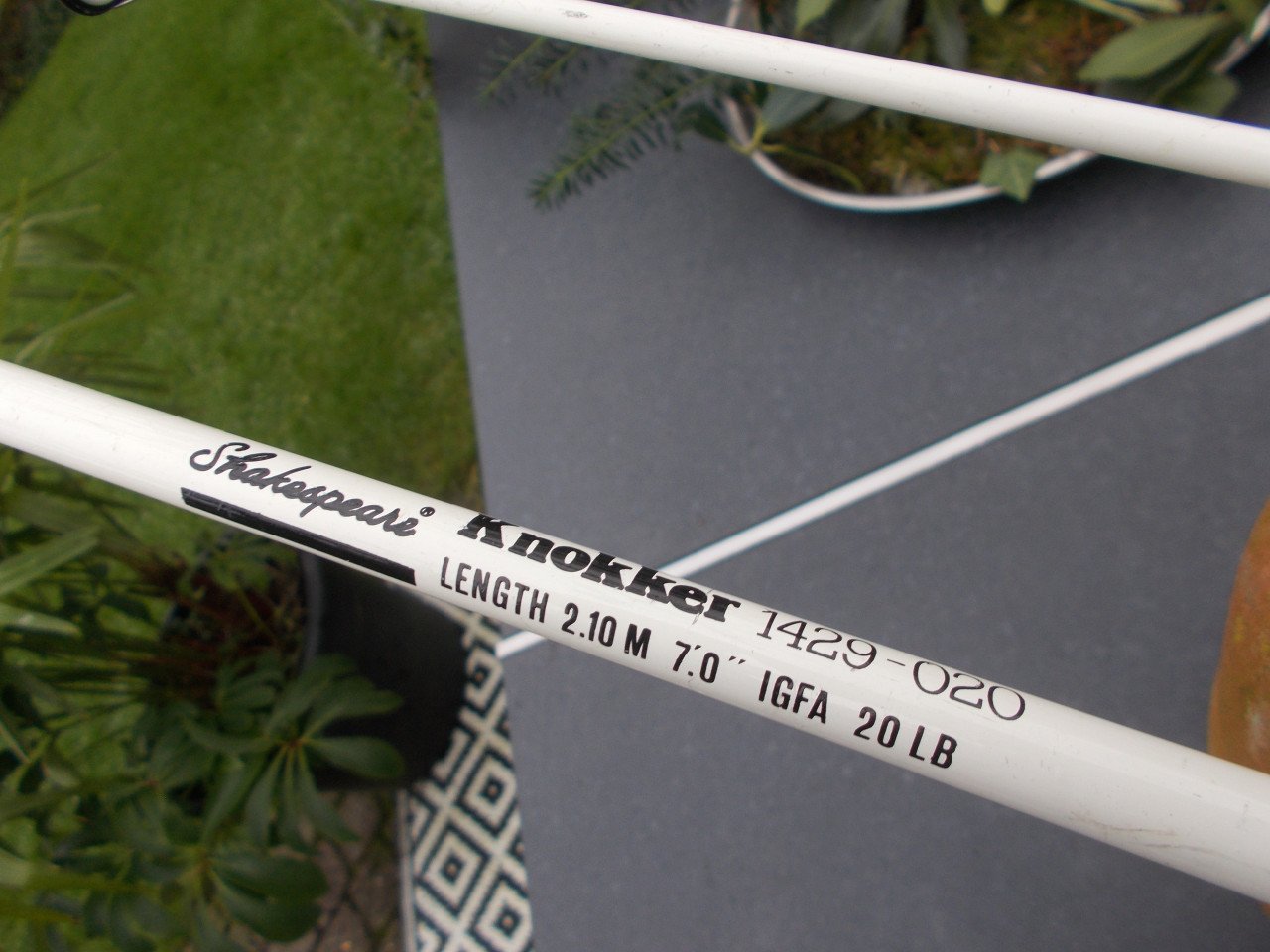 Boothengel Sheakespeare Knokker" lengte 210 cm, c.w./  IGFA 20LB