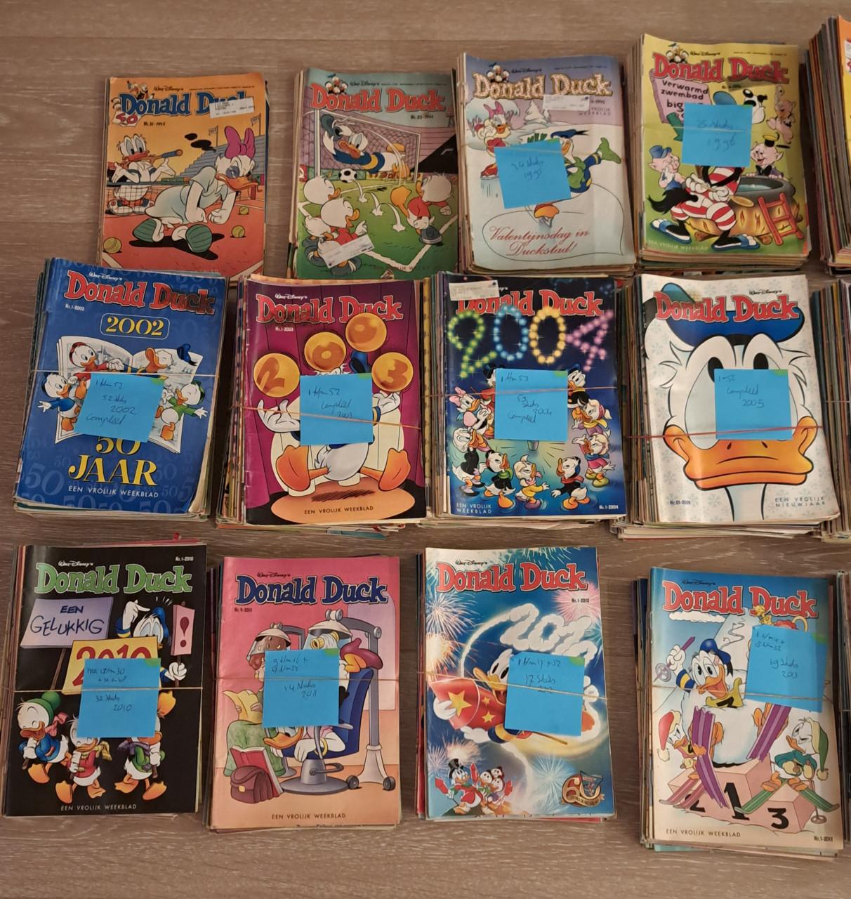 Veel Donald Duck weekbladen,  jaargangen,  pockets en extra's