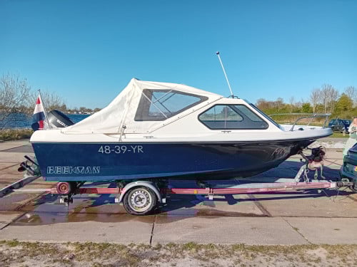 Beekman Alfa 505 * 50pk suzuki * trailer * zeilkap