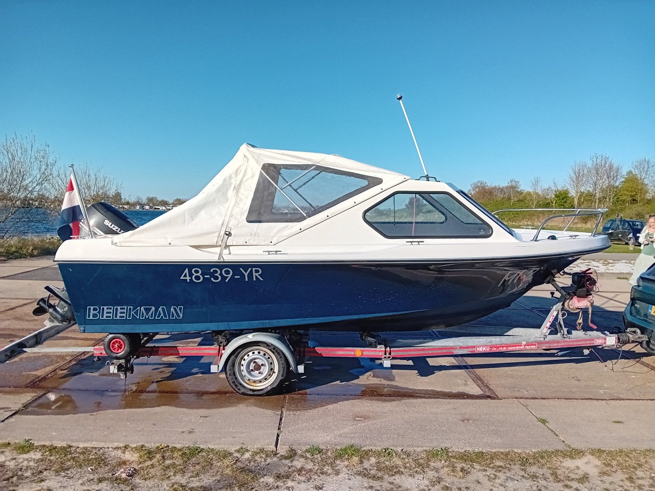 Beekman Alfa 505 * 50pk suzuki * trailer * zeilkap