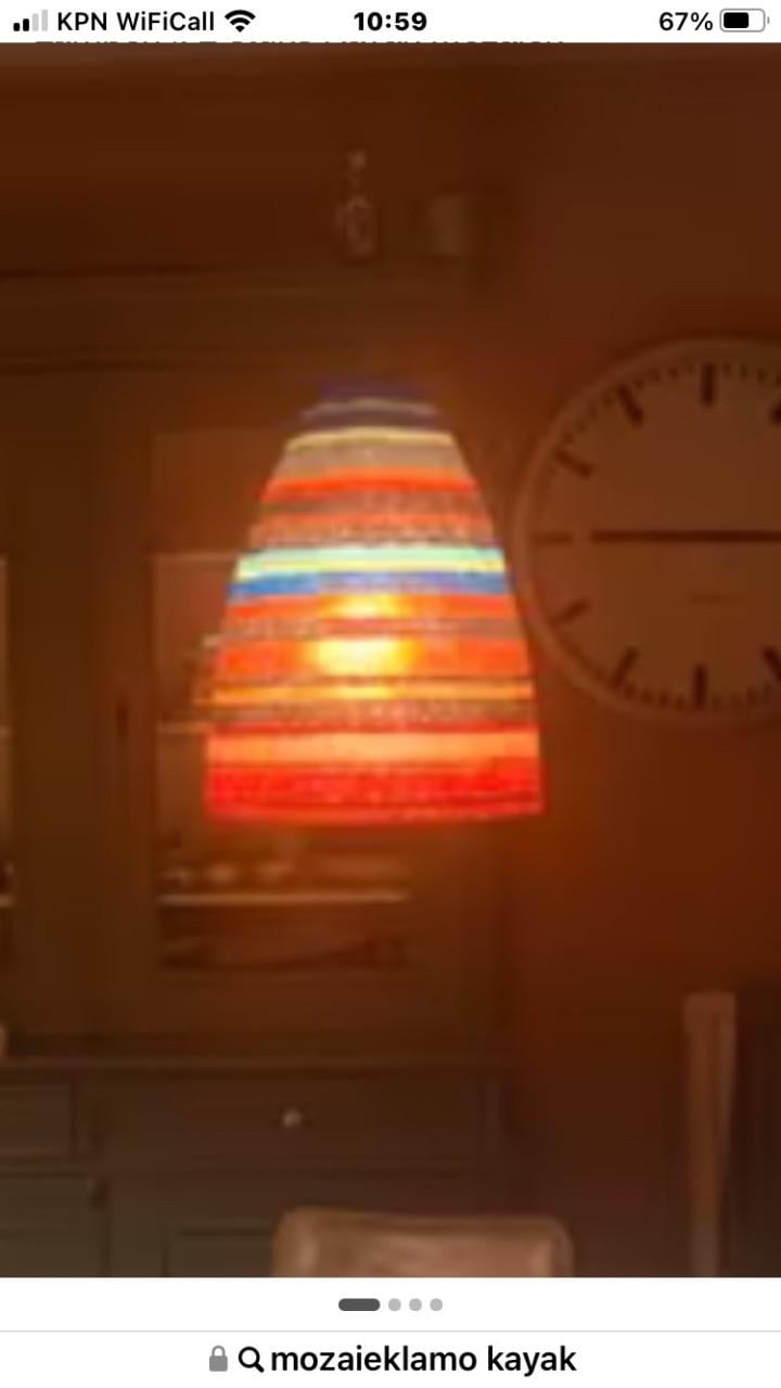 Hanglamp mozaïk "kayak"