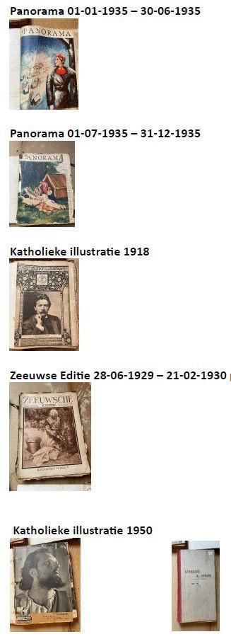 Gebonden Panorama, Katholieke Illustratie en Zeeuwse editie