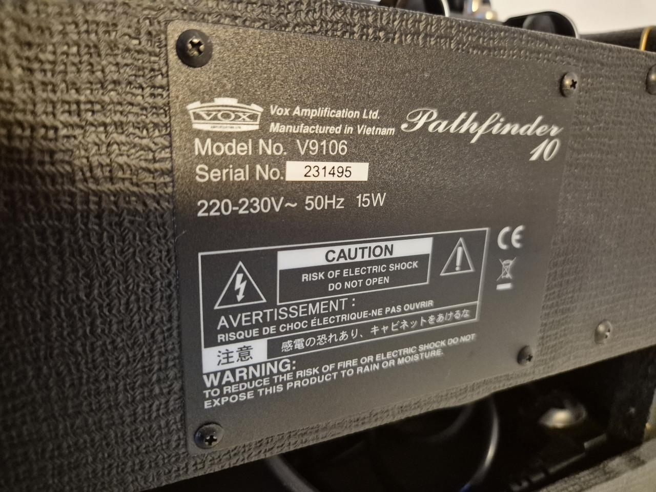 Gitaarversterker Vox Pathfinder 10