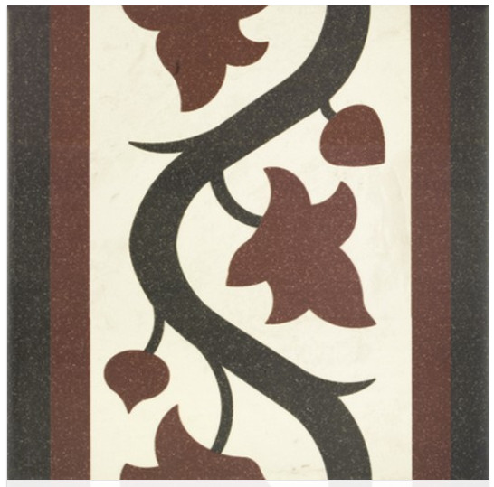 3030-192 ca 5 m² decor tegels 20x20 rood/wit/zwart,van € 84,50  per m² voor