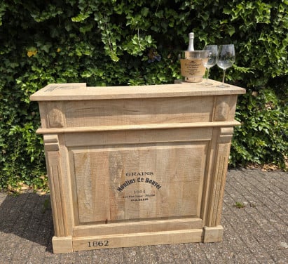 Gave BAR van massief Mango hout NIEUW