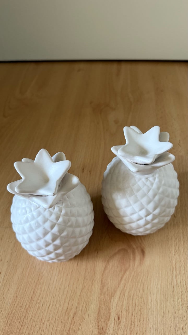 Decoratie Ananas 2 stuks
