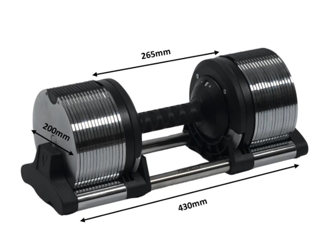 Verstelbare   Dumbbell   32kg   - Vengeance   -   1kg   Stappen