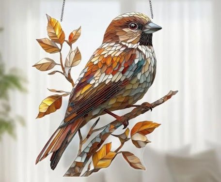 Mus #3 ( groot model ) raamhanger , tuinhanger , decoratie