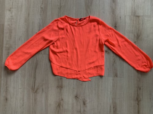 Neon oranje shirt maat 158