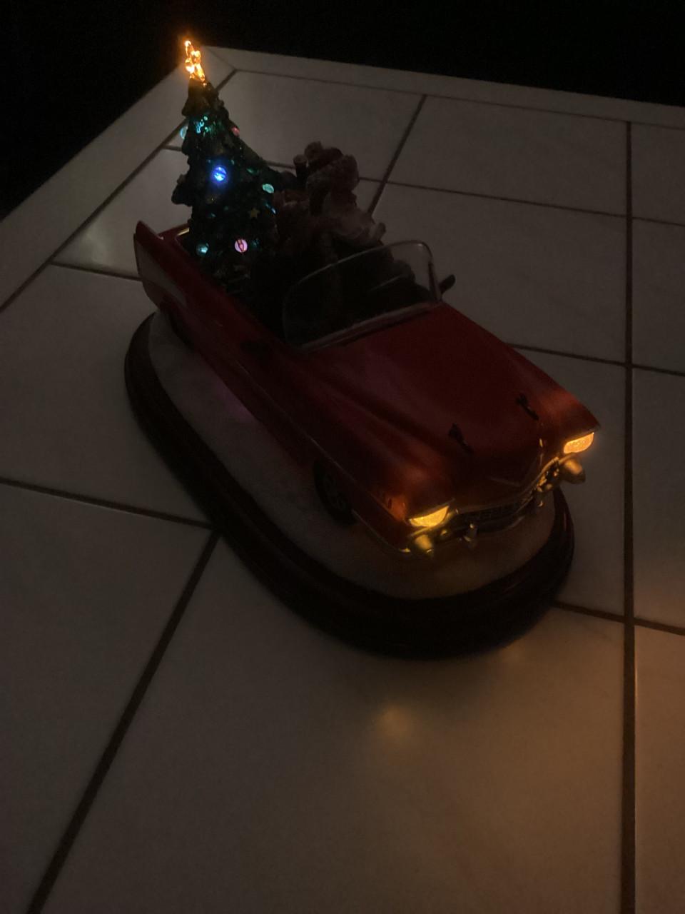 Santa in car music box