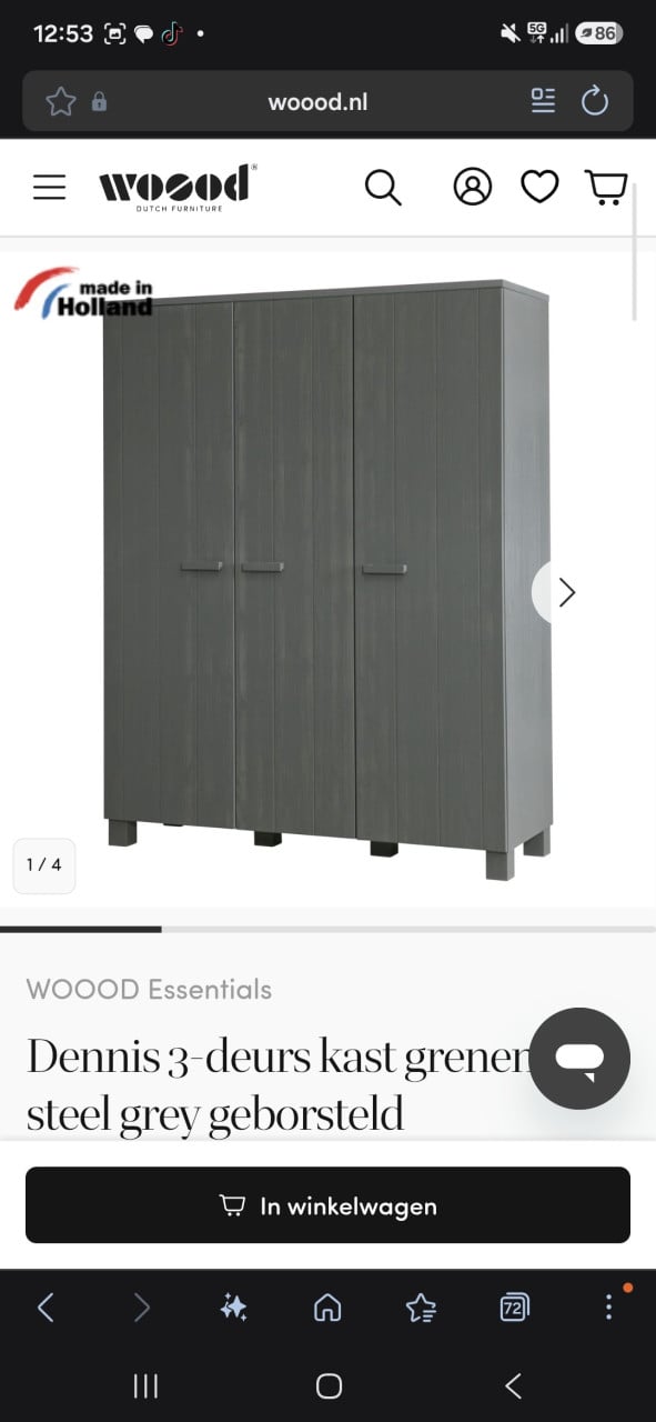 Kledingkast wood