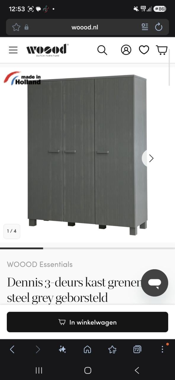 Kledingkast wood