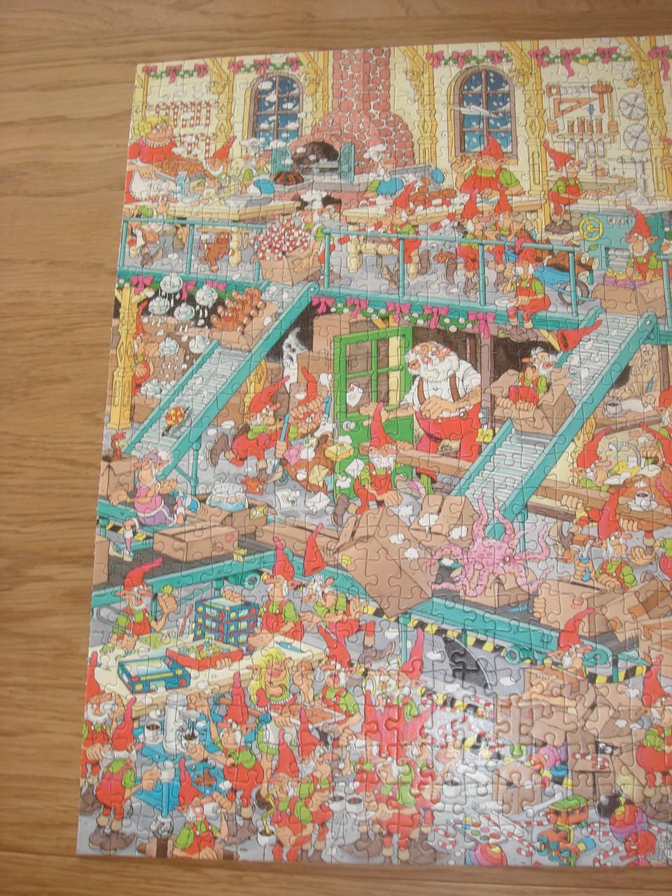 Te koop Complete Jan v Haasteren puzzel De fabriek van de Kerstman