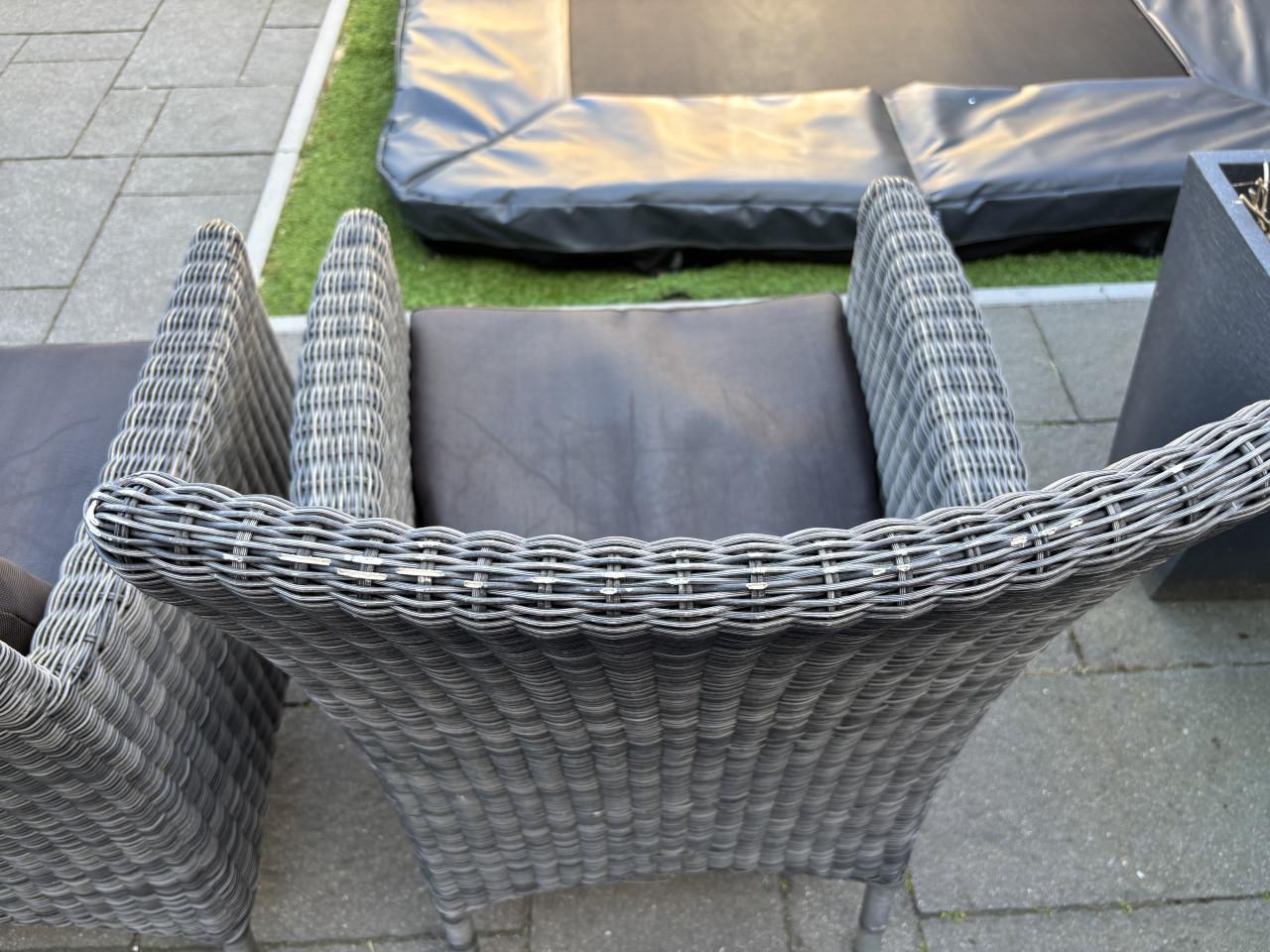 Life tuinstoelen met all-weather kussens bruin