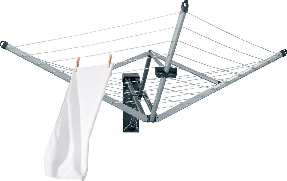 TE KOOP   Brabantia muur Wanddroogrek  24 m - Metallic Grey  € 50.00