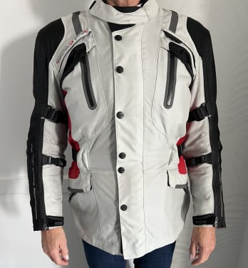 IXS herenjas GTX Nimrod grijs-zwart-rood, maat M