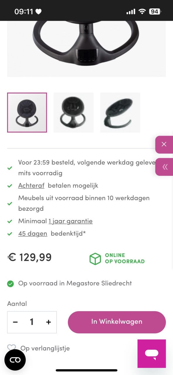 X Adventure Elektrische Wipstoel Rocco Velvet Zwart