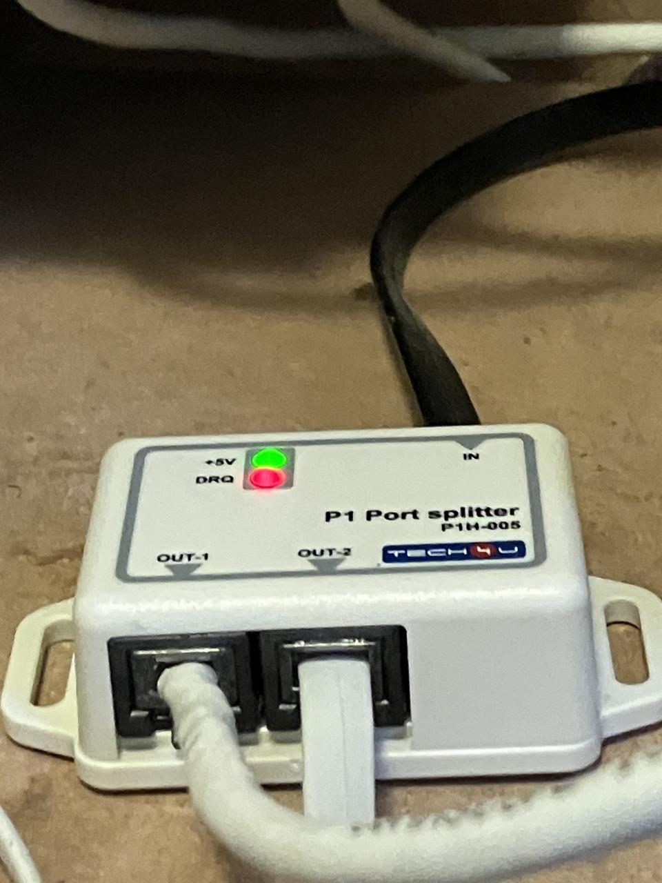 Actieve P1 splitter 2-poorts