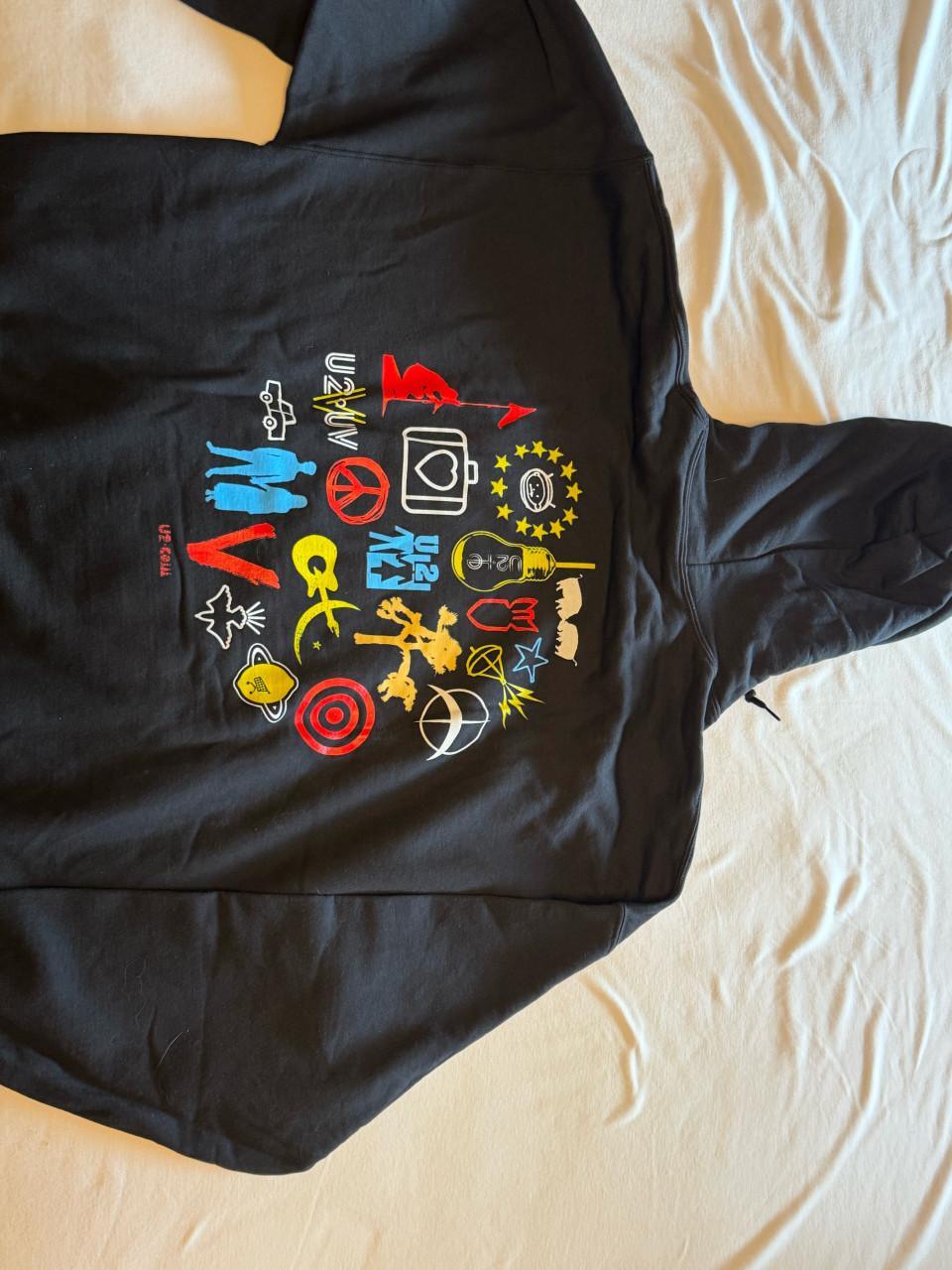 Hoodie U2 officele fanclub release maat xxl