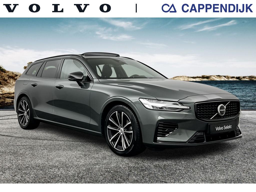 Volvo V60 t8 455pk recharge ultra dark| adap.cruise| pano| trekhaak| 360cam